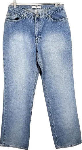 00's Faded High Waist Straight Jeans