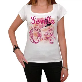 04, Sevilla, Women's Short Sleeve Round Neck T-shirt 00008