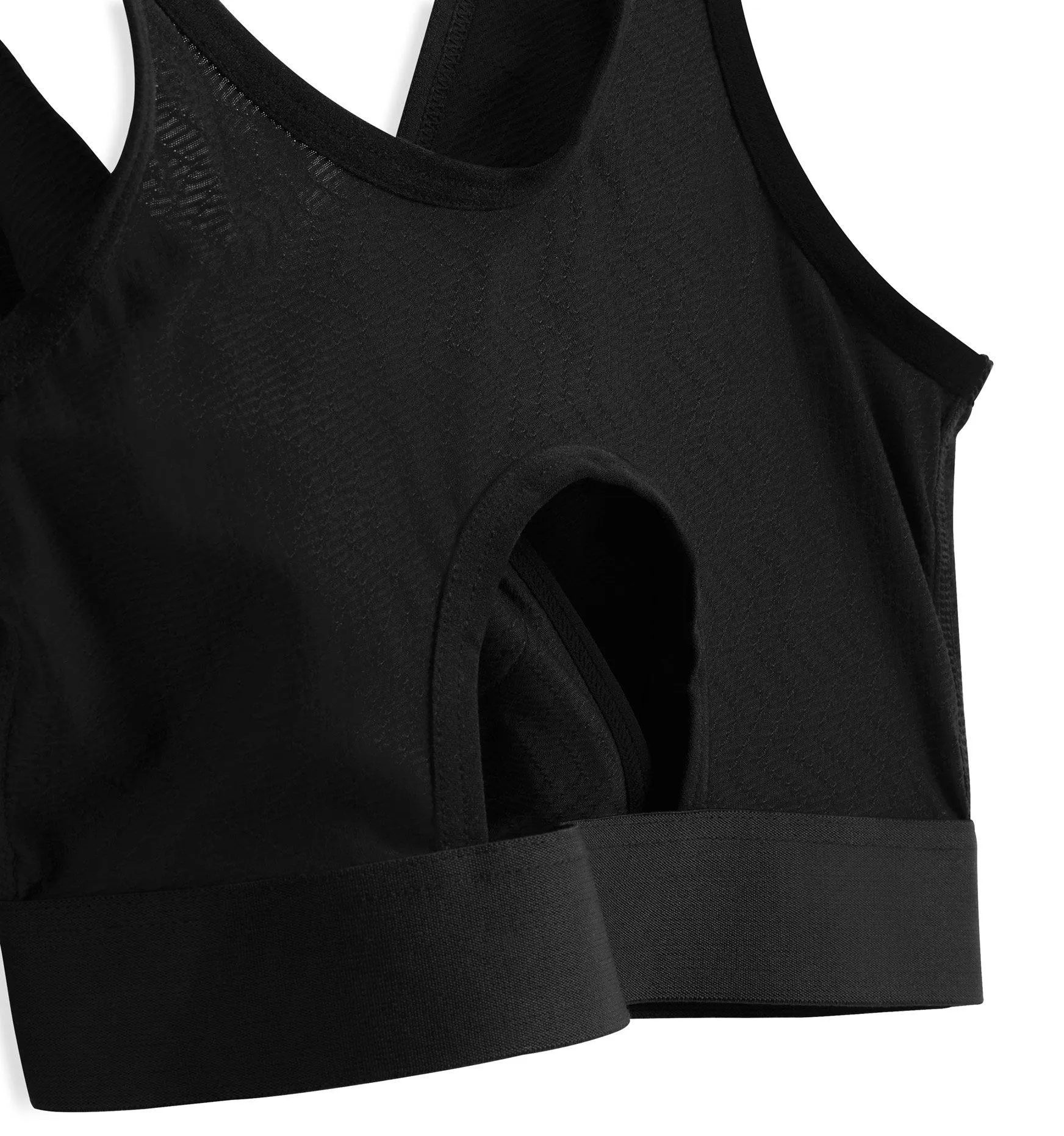 Adaptable Crossover Cutout Bra - Traveler Black