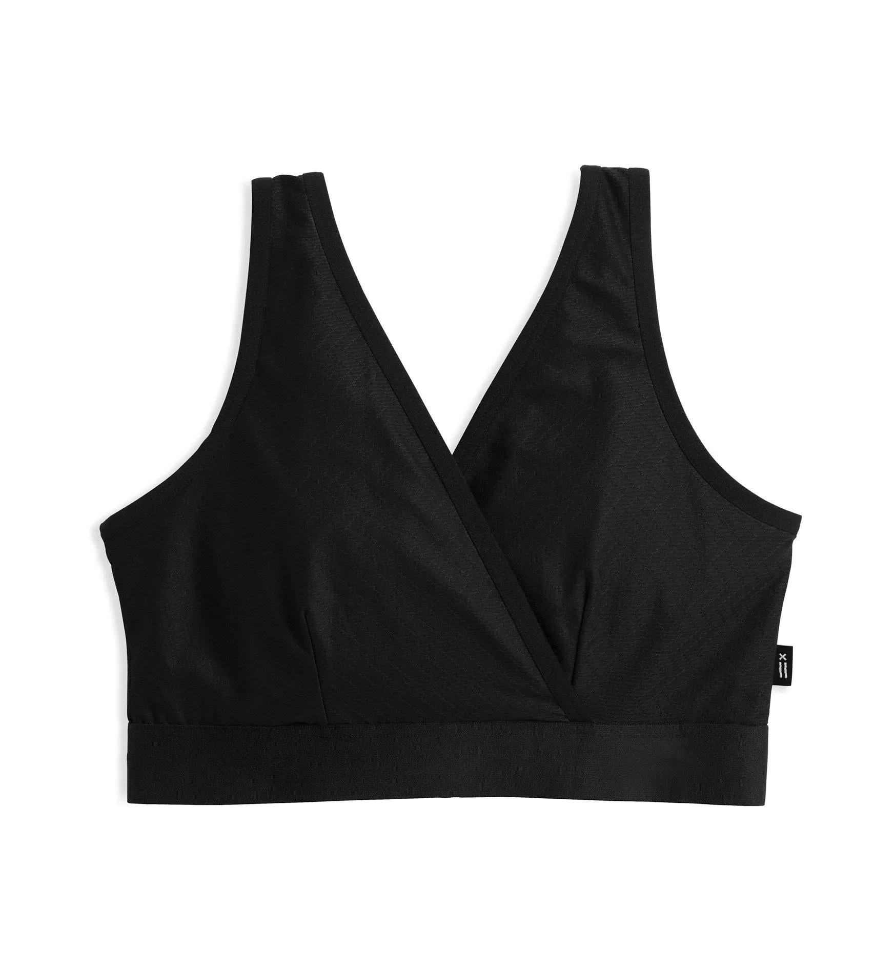 Adaptable Crossover Cutout Bra - Traveler Black