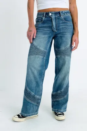 Auto Low Rise Dad Jean