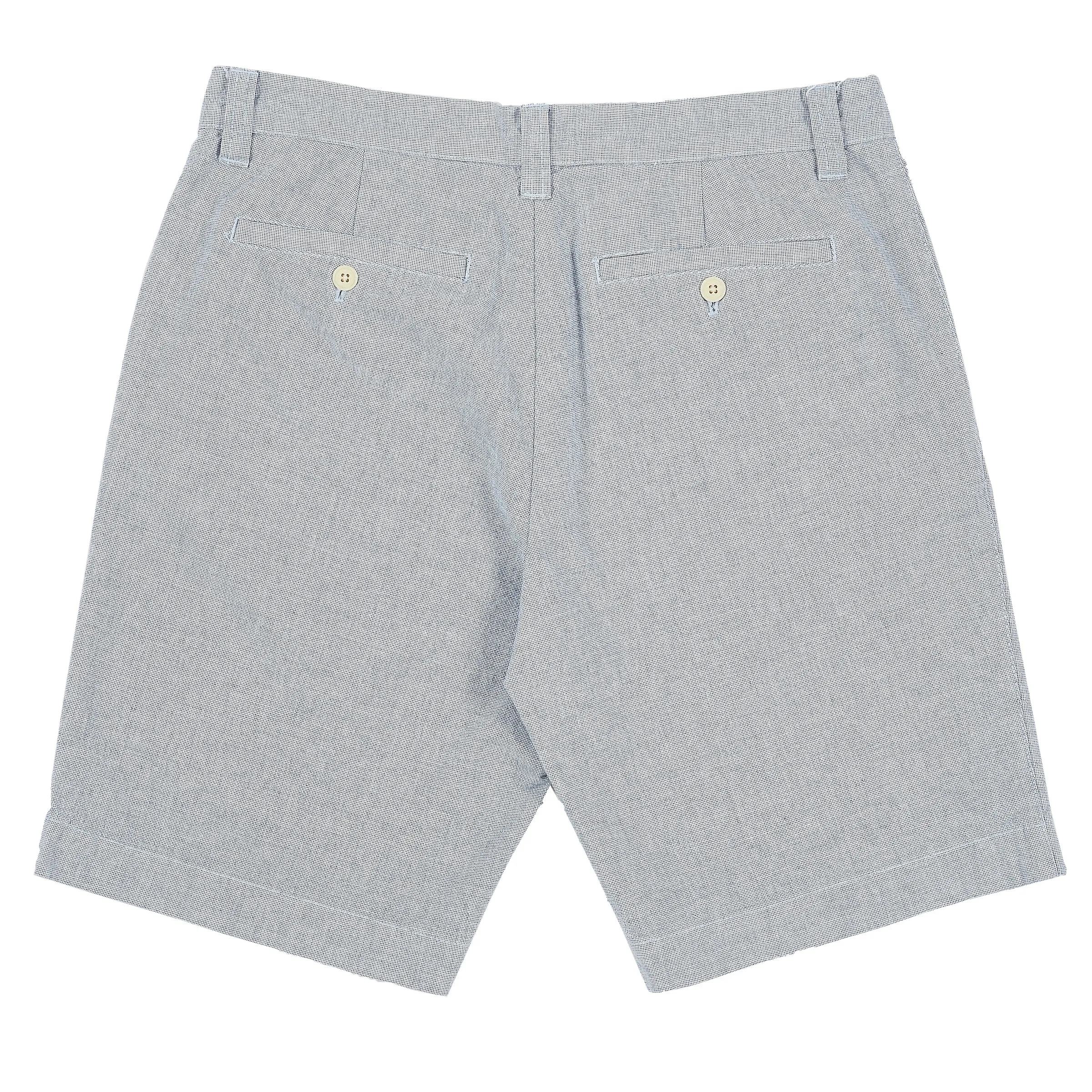 Eastvale Yarn Dyed Canvas Shorts - Blue