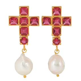 Emme Earrings Hot Pink