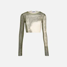 Jean Paul Gaultier Long Sleeve Crop Top - Cartouche