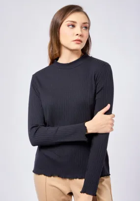 Long Sleeve Rib Tops