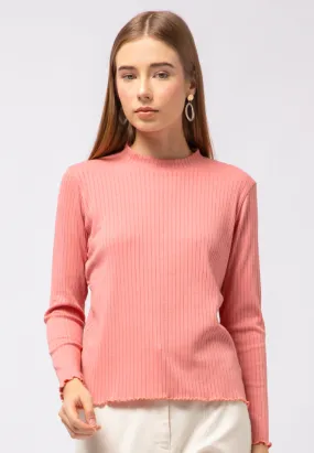 Mock Neck Long Sleeve Top