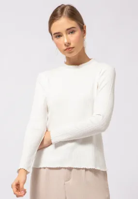 Mock Neck Long Sleeve Top