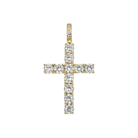 Tennis Cross Pendant - Medium