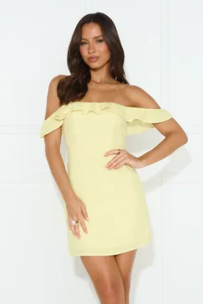 That's Me Mini Dress Yellow